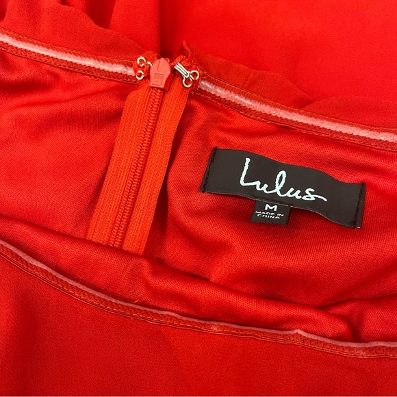 Red Ruffle Dress - Picture 10 of 10